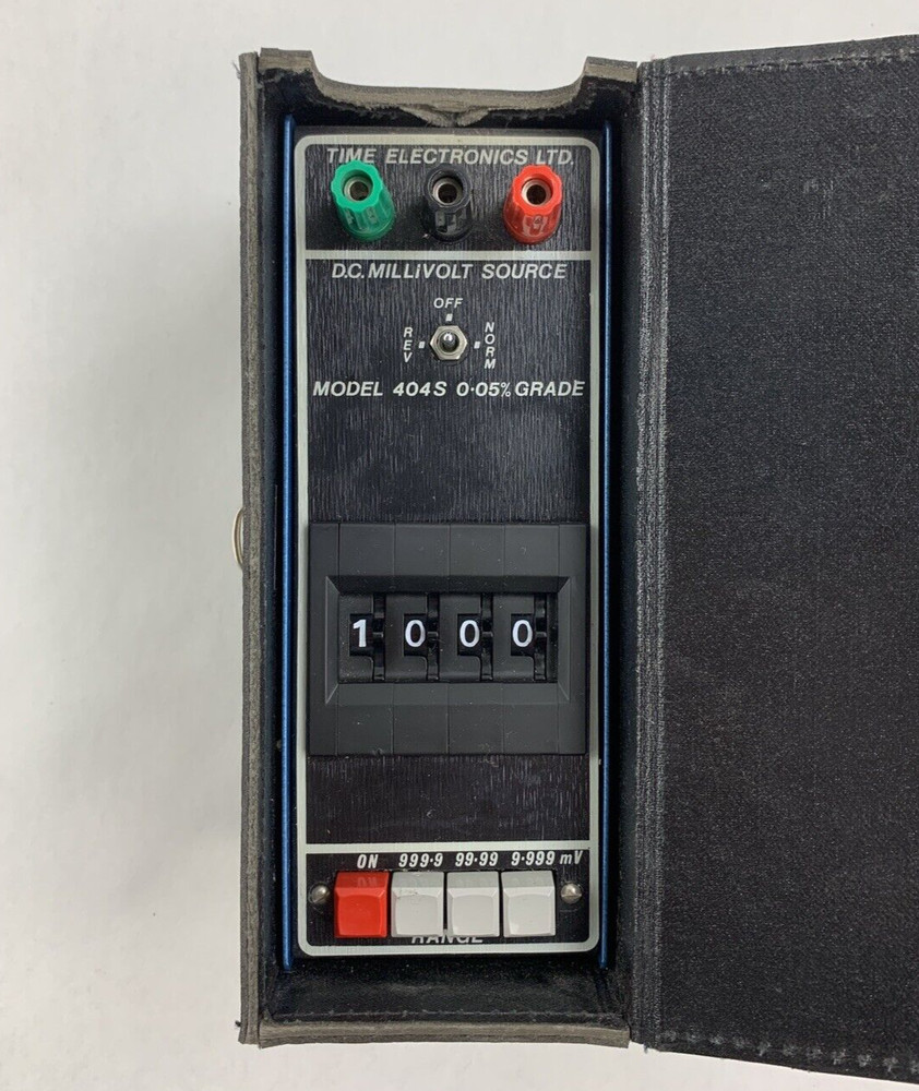 Time Electronics 404S DC Millivolt Multi Function Calibrator W/Case Untested
