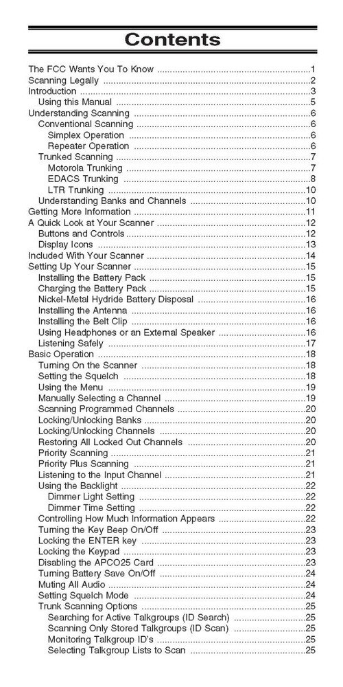 Uniden BC296D Instructions Operating Manual User Guide Coil Bound