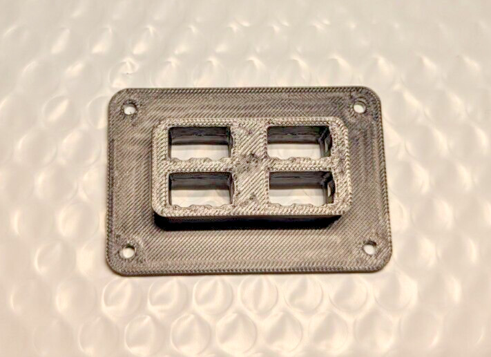 Quad Panel Mount, Compatible With Anderson PowerPole PP15-PP45