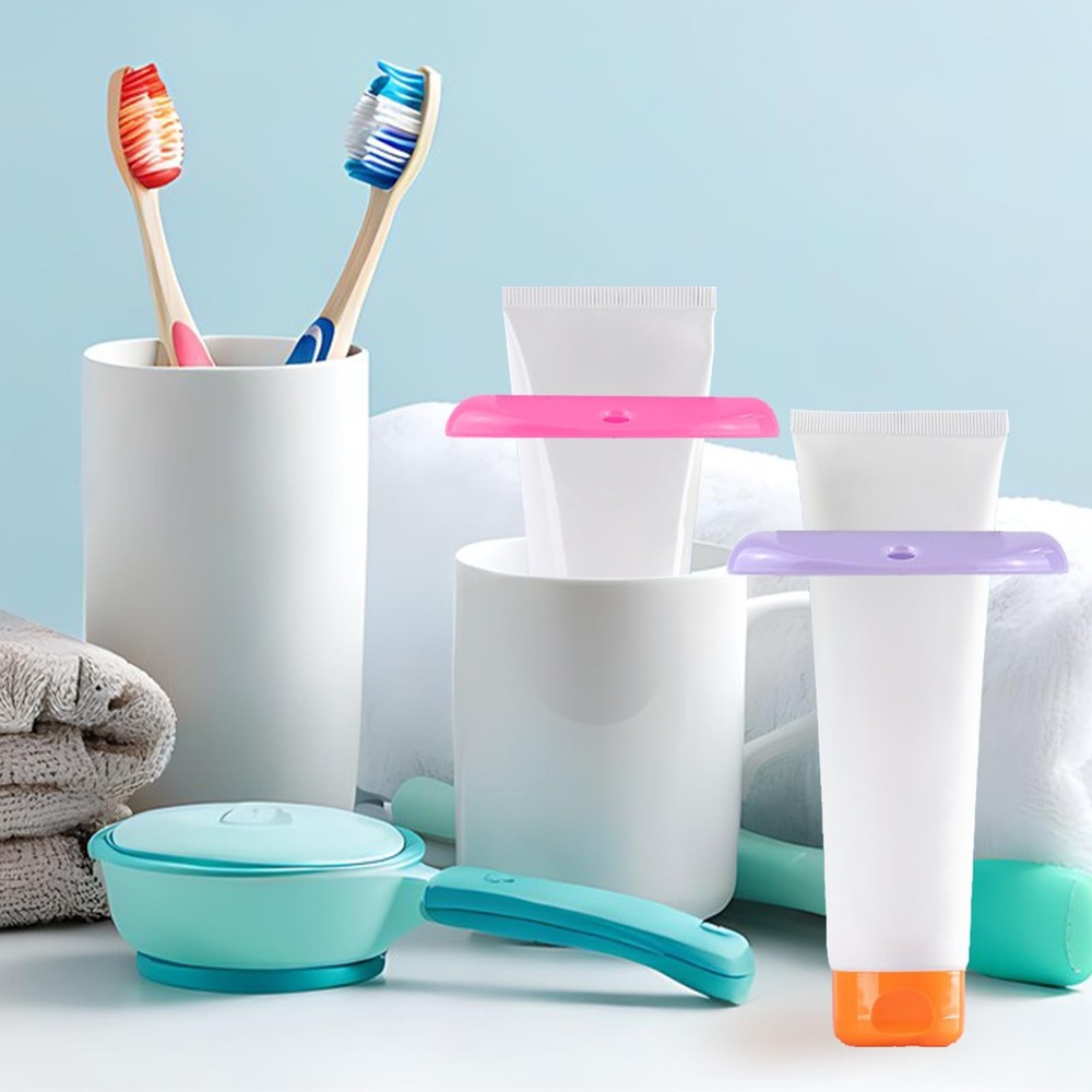 4 Pcs Toothpaste Squeezer,Plastic Tube Squeezer Corlorful