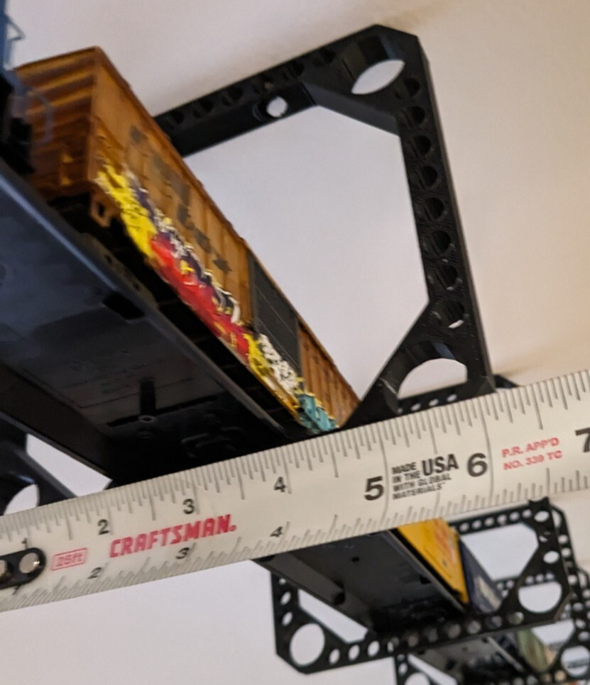 HO Scale Ceiling Hanger Mount Bridge Kit for Dual Train Track (10 Pack)