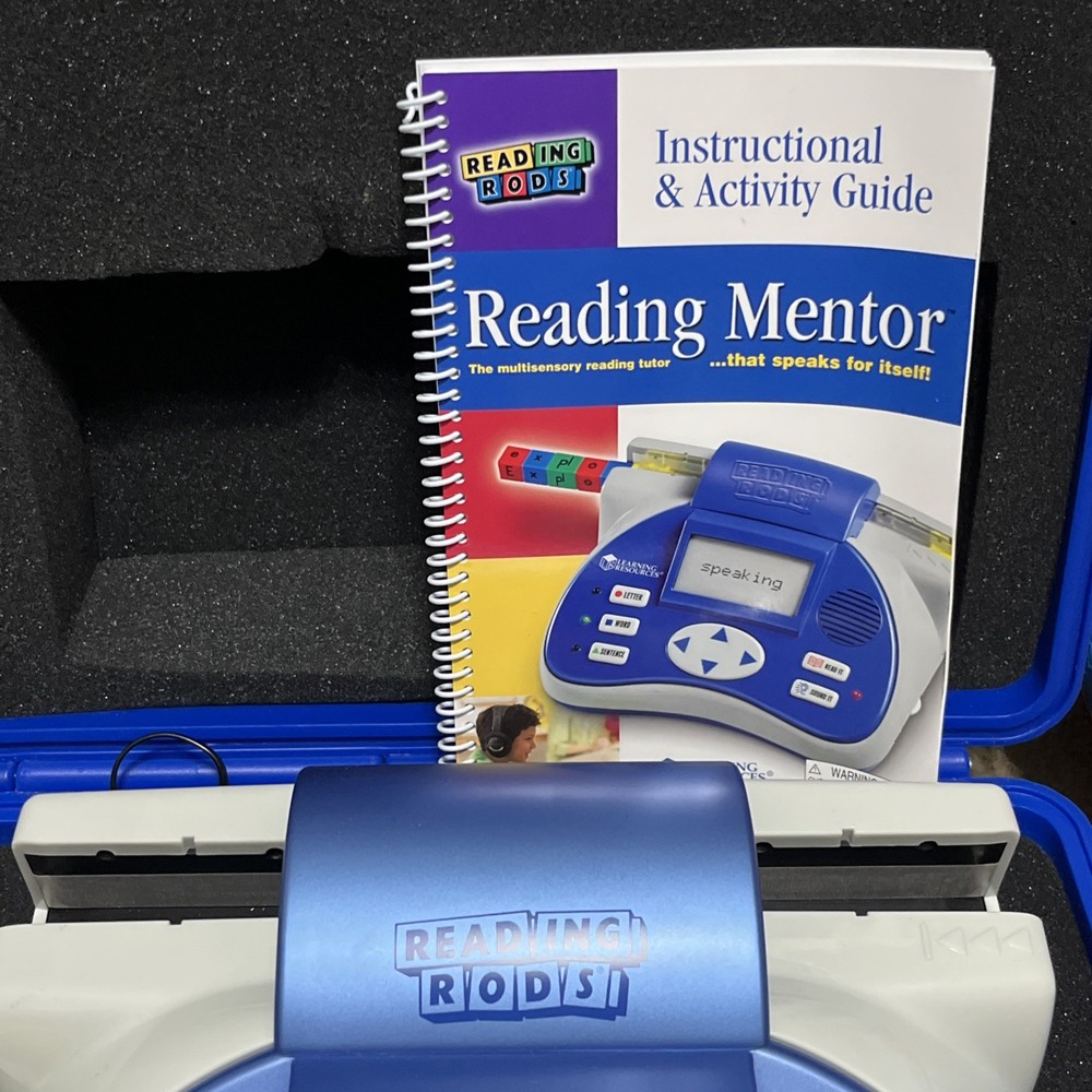 LEARNING RESOURCES READING RODS MENTOR SYSTEM HOME SCHOOL PHONICS & CASE
