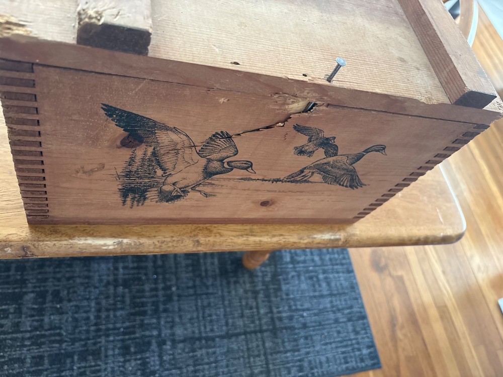 wooden ammo box