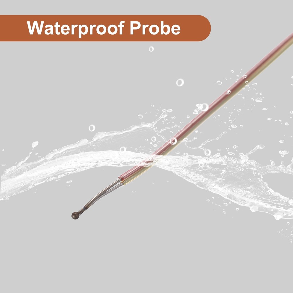 K Type Thermocouple Mini Connector Temperature Sensor 1.6ft, 1mm Wire