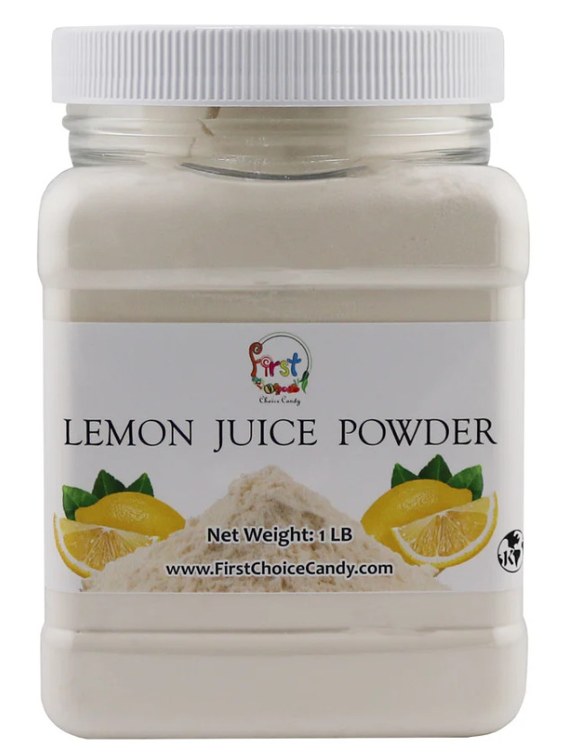 FirstChoiceCandy LEMON JUICE POWDER 1LB JAR