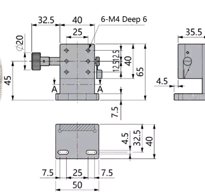 Walfront Precision Z Linear Stage Manual Slide Table Z Trimming Cross Roller...
