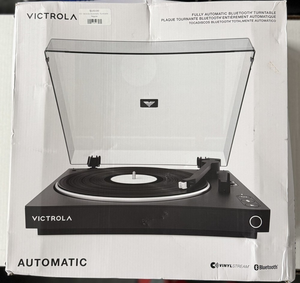 Victrola Automatic VPT-800 Bluetooth Turntable - BLACK