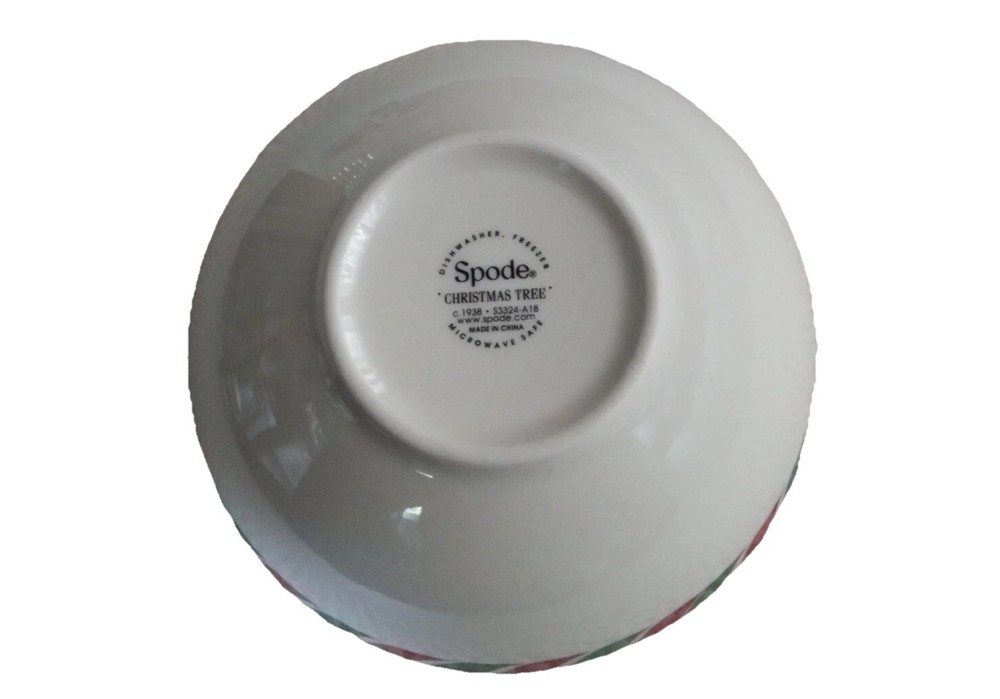 Spode Christmas Tree 6" Candy Cane Candy Bowl ⭐Brand New ⭐