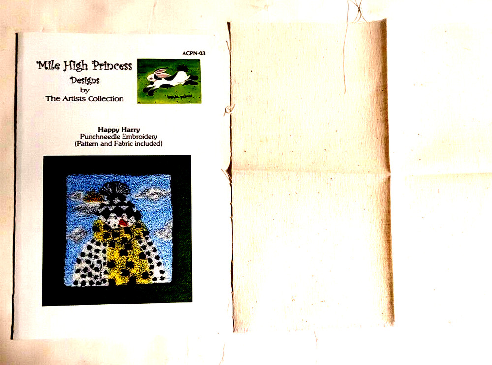 2 patterns (partial kits), 1 book, Happy Harry, Pumpkin Duo, Dancing Needles