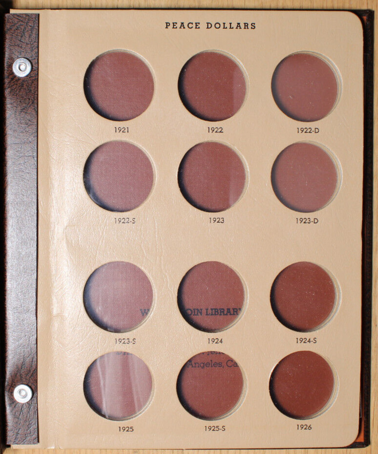 Dansco Album - Peace Dollars - 7175