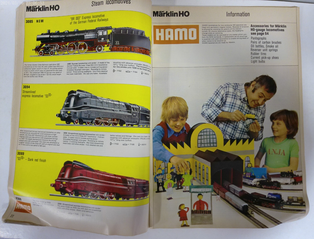 Vintage Marklin 1973 Catalog