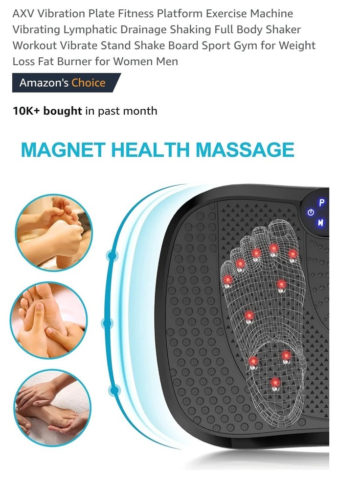 AXV Vibration Plate Exercise Machine Whole Body Workout