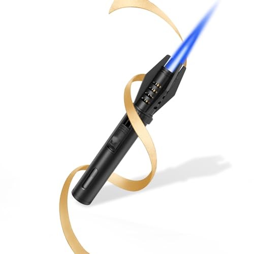 Torch Lighter Saber – Butane Refillable Torch with Visual Window, Mini 1 Torch