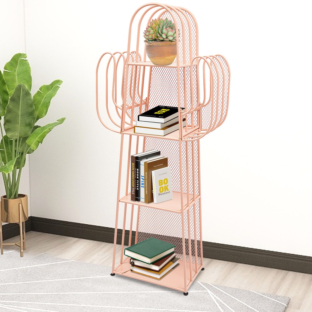 Modern 4 Shelf Bookcase Bookshelf Storage Display Rack Book Organizer Shelve