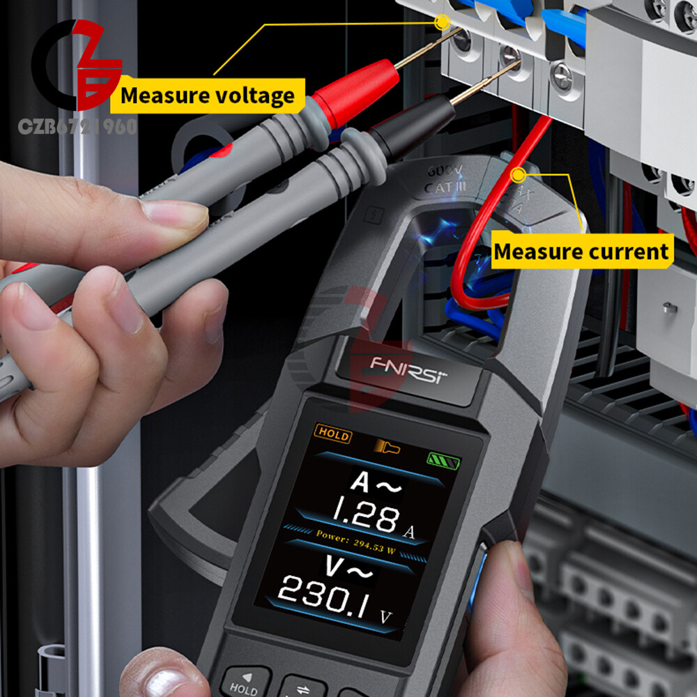 FNIRSI DMC-100 Smart Clamp Meter Multimeter Auto Ammeter With Temperature Probe