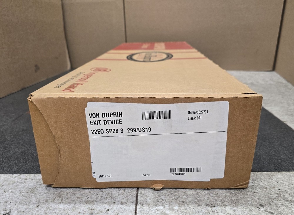 Von Duprin 22EO SP28 3’ 299/US19 Exit Device