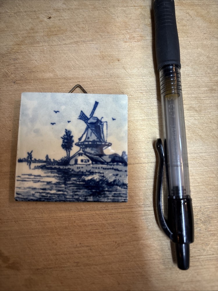 Delft Mini Tile Wall Hanging Vintage