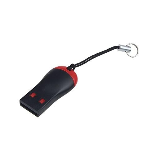 VizGiz 5 Pack Micro SD Card Reader with Tether Pocket SDXC TF black