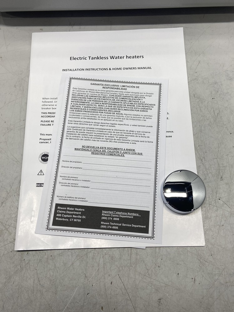 Rheem RTEX-18 Tankless Electric Water Heater 18KW