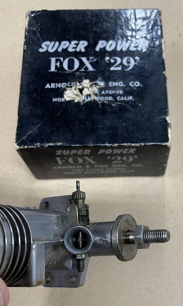 Vintage FOX .29 CL Model Airplane Engine