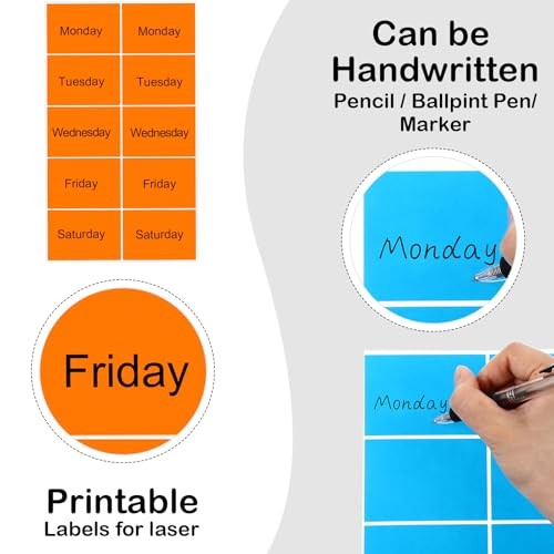 Pieces Colored Labels Stickers 3 x 2 Inch Rectangular Moving Labels Large 500