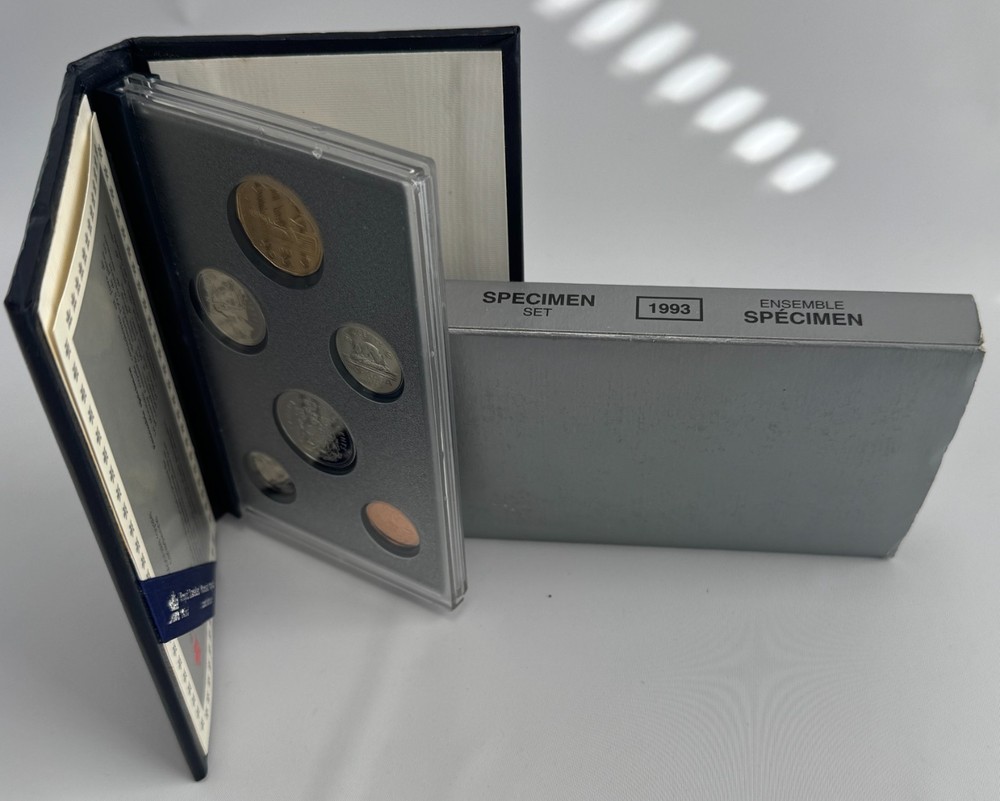 1993 Canada 6-Coin RCM Specimen Set Box and COA