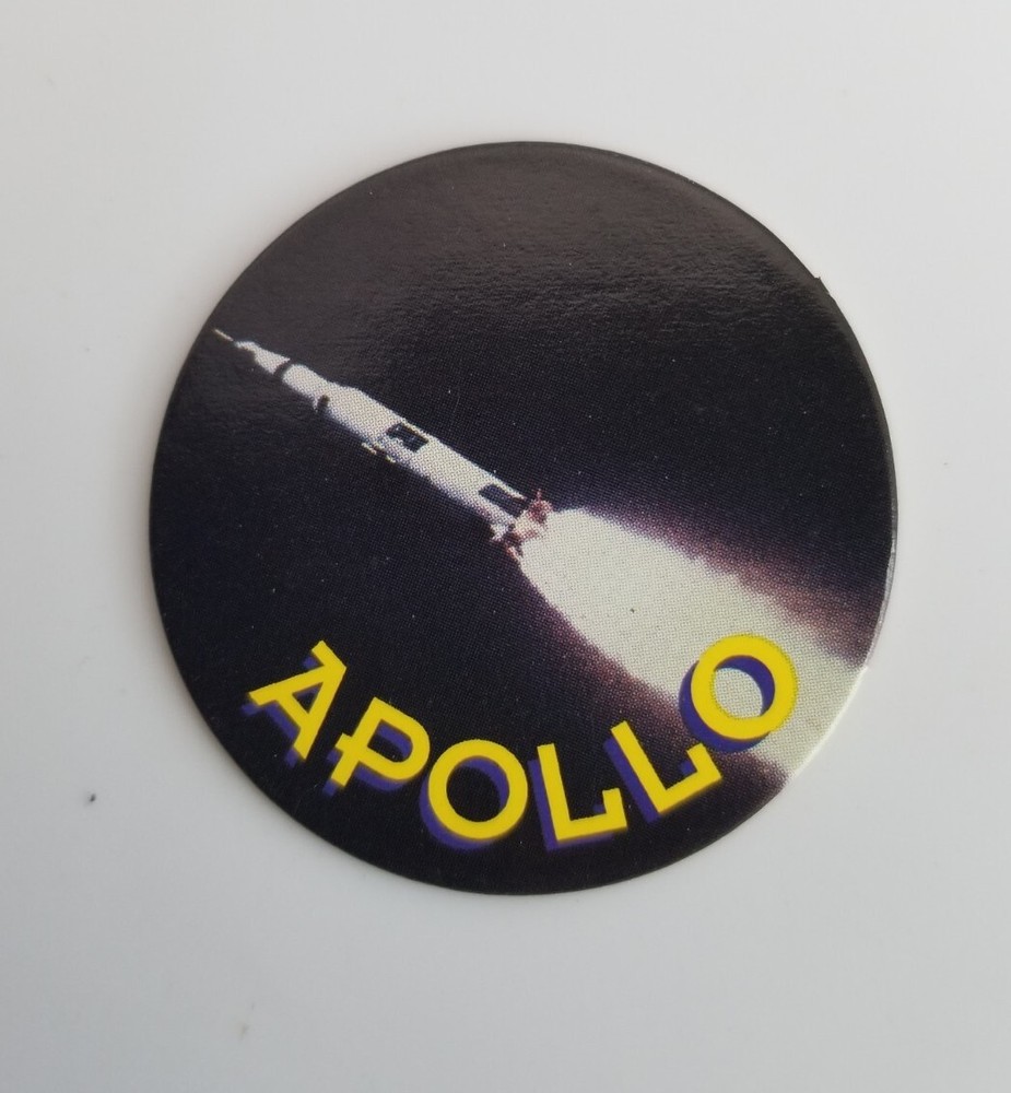 4 Vtg Spacecraft Space Cap Pogs Gemini, Apollo, Space Shuttle, Long John Silvers