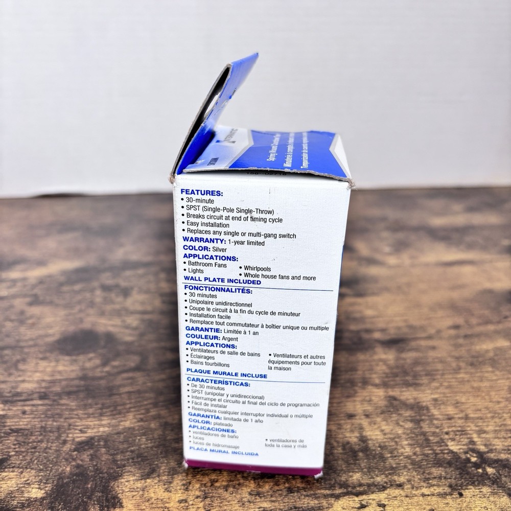 Intermatic SW30MK Spring Wound Countdown Timer 30 Minute Wall Switch Open Box