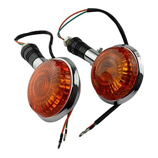 Motorcycle Turn Signal Lights - Universal Rear Indicator Replacement for