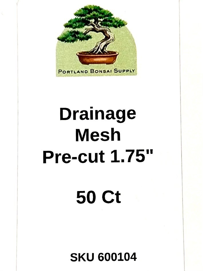BONSAI DRAINAGE MESH - Precut 1.75" Ridged 50 Ct