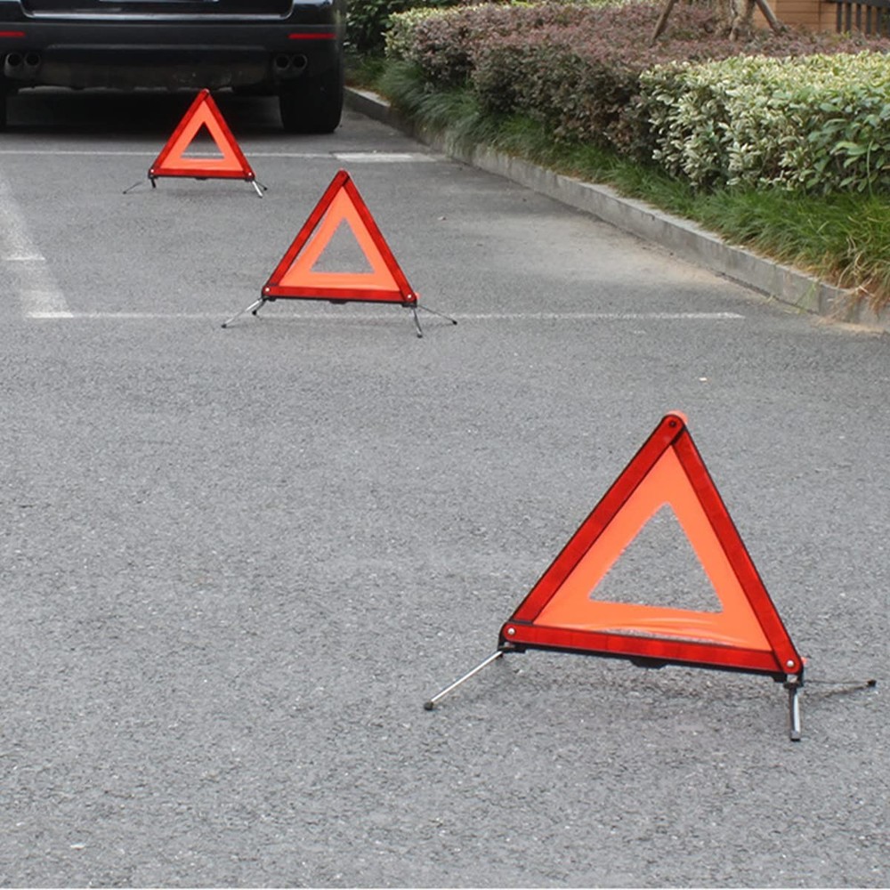 AUKEPO Warning Triangles, Foldable Car Road Reflective Triangles,...