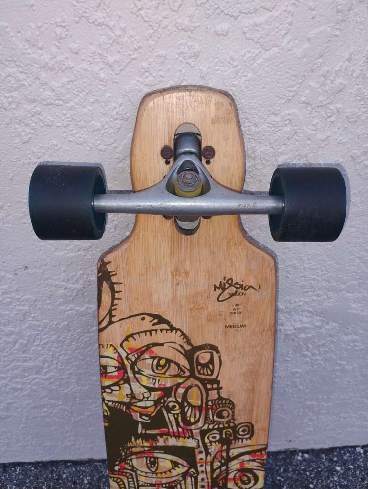 Bustin Mission Longboard — Paris Trucks & Phat Deanz Wheels Medium Flex