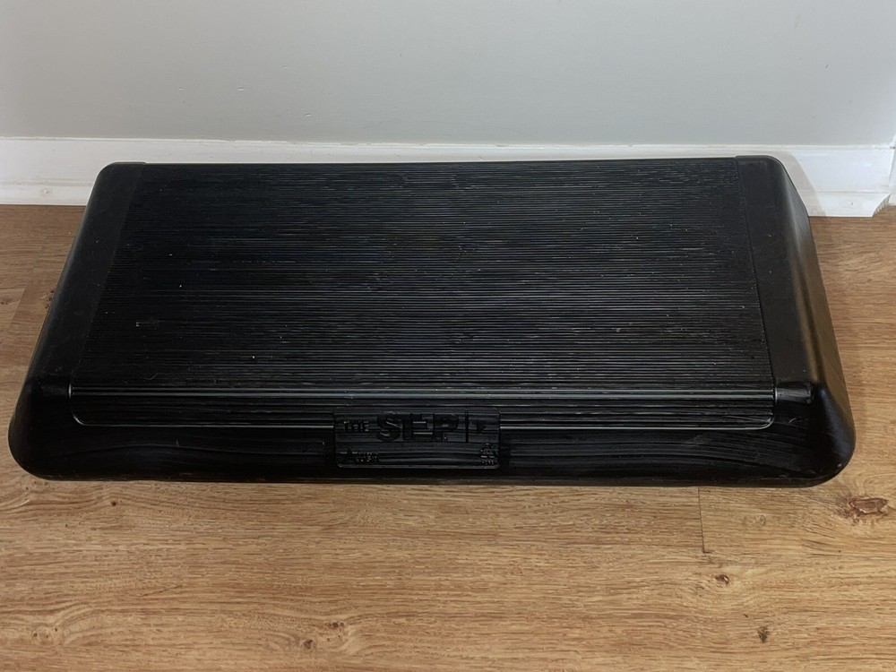 The Step Aerobics Platform Black 28 X 12 4 Height Stepper