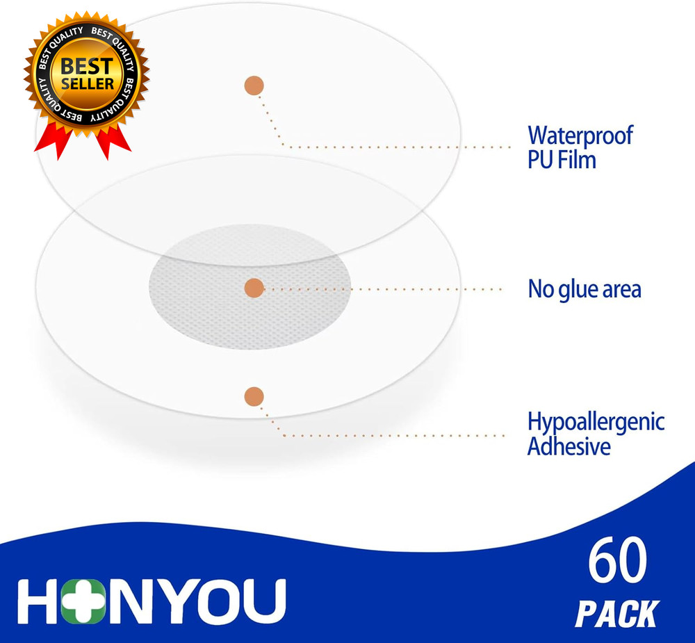 60Pack Libre 3 plus Sensor Covers Waterproof Adhesive Patches for Freestyle