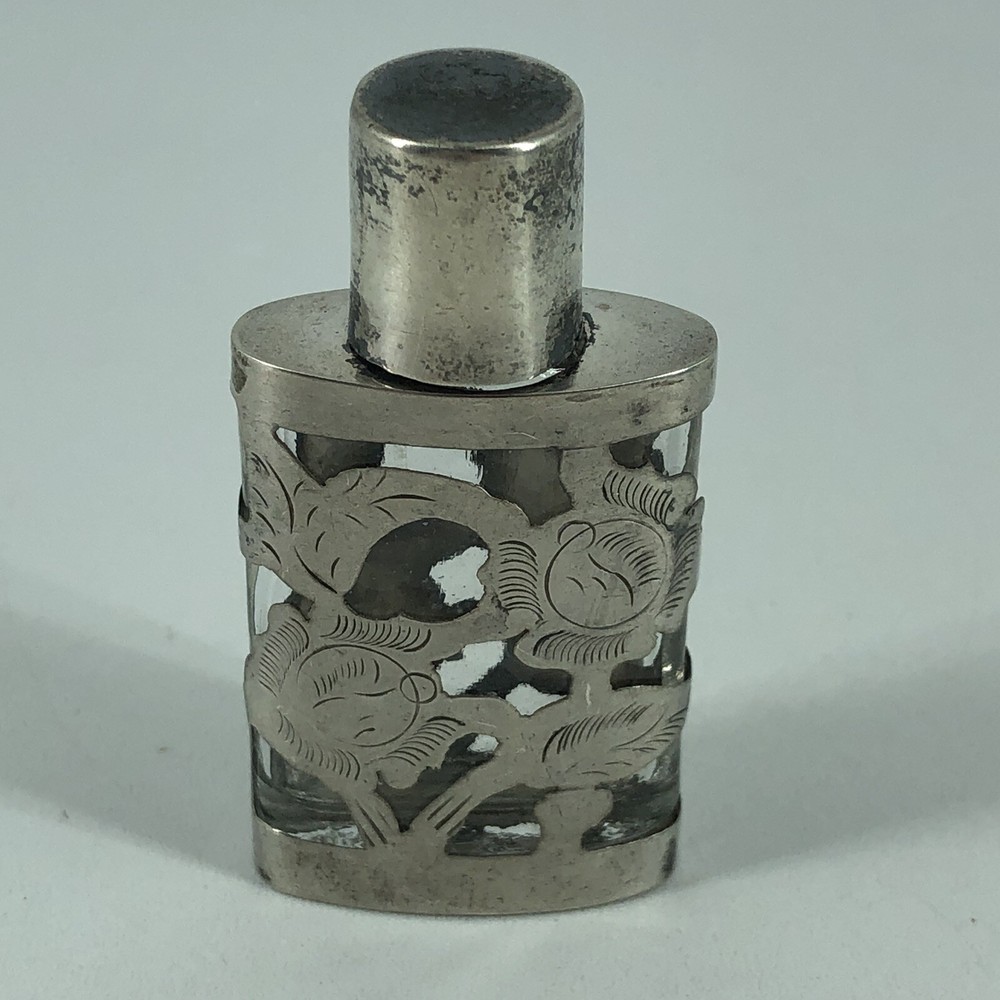 Vintage 925 Sterling Silver Miniature Perfume Bottle