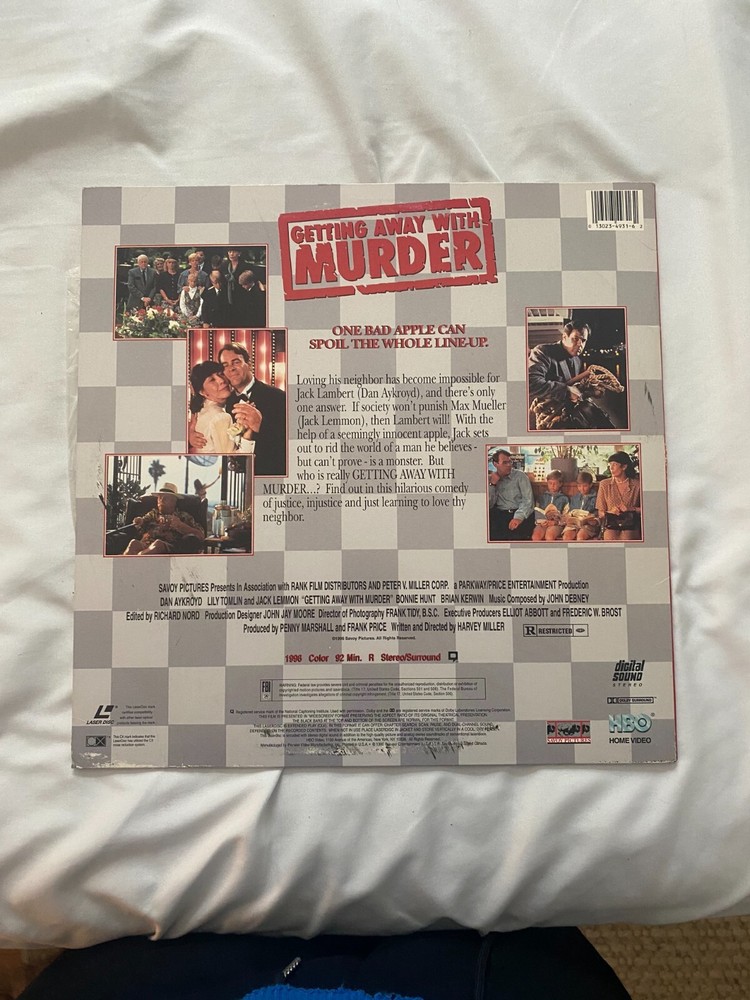 Getting Away With Murder (1996) Laserdisc