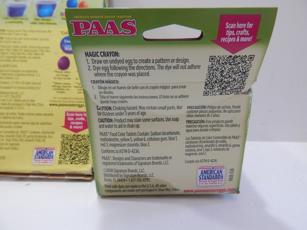 PAAS Color Cups & Egg Decorating Kit Lot