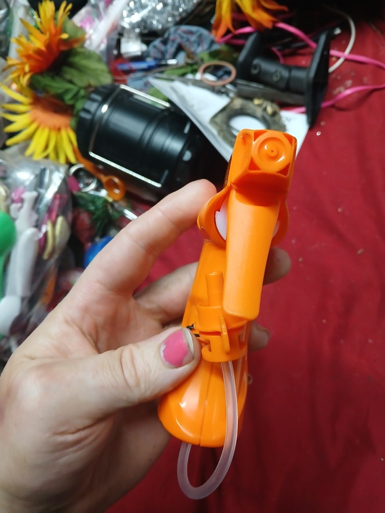 yellow plastic spray trigger handle