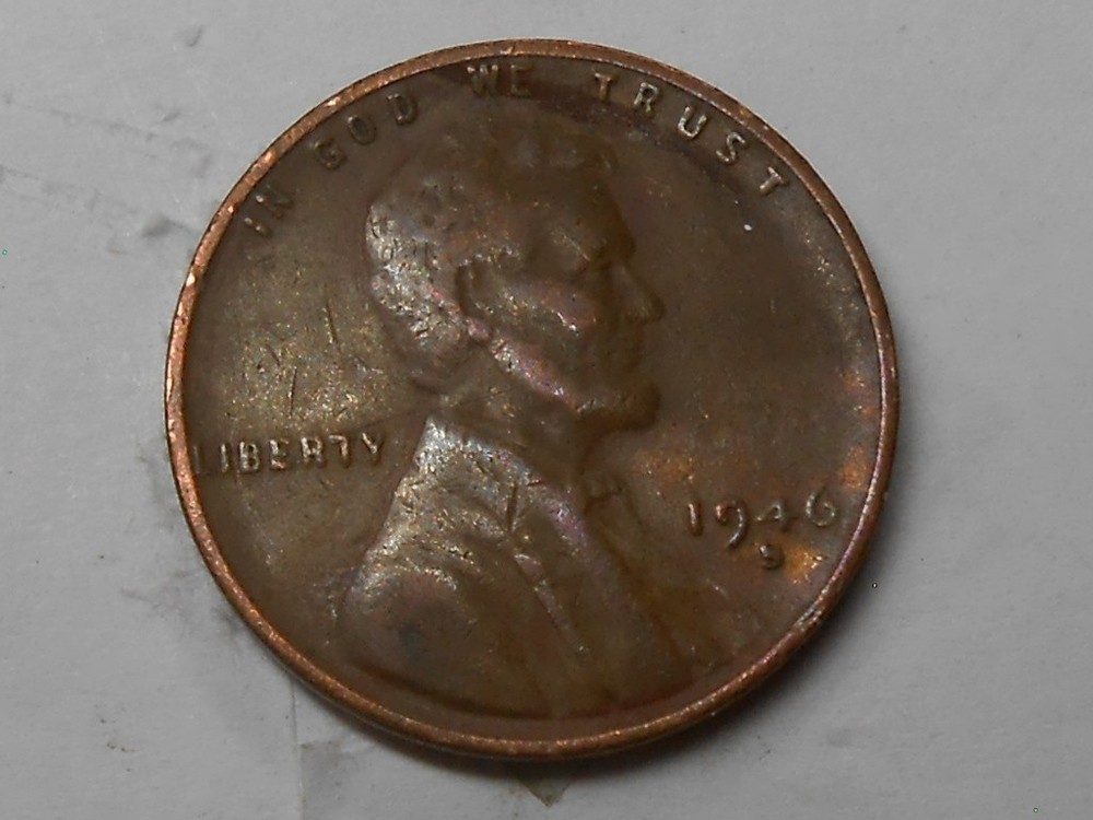 1946 s over d Lincoln cent with errors