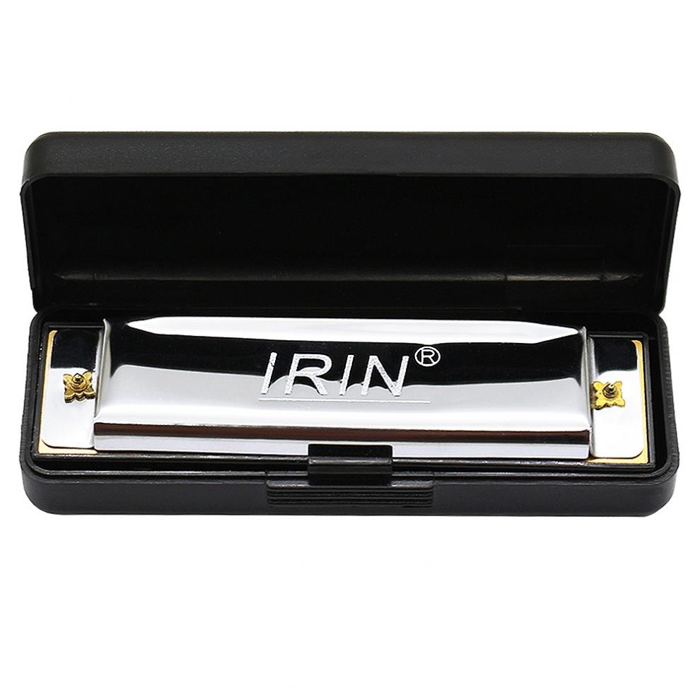 Harmonica for Students Beginners 10 Hole Diatonic Harmonica Key of C, Silver