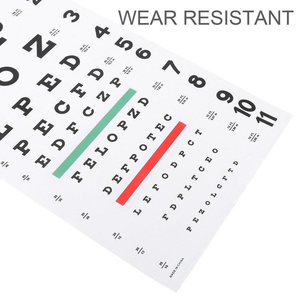 Complete Eye Chart Set for Vision Testing & Visual Acuity Assessment