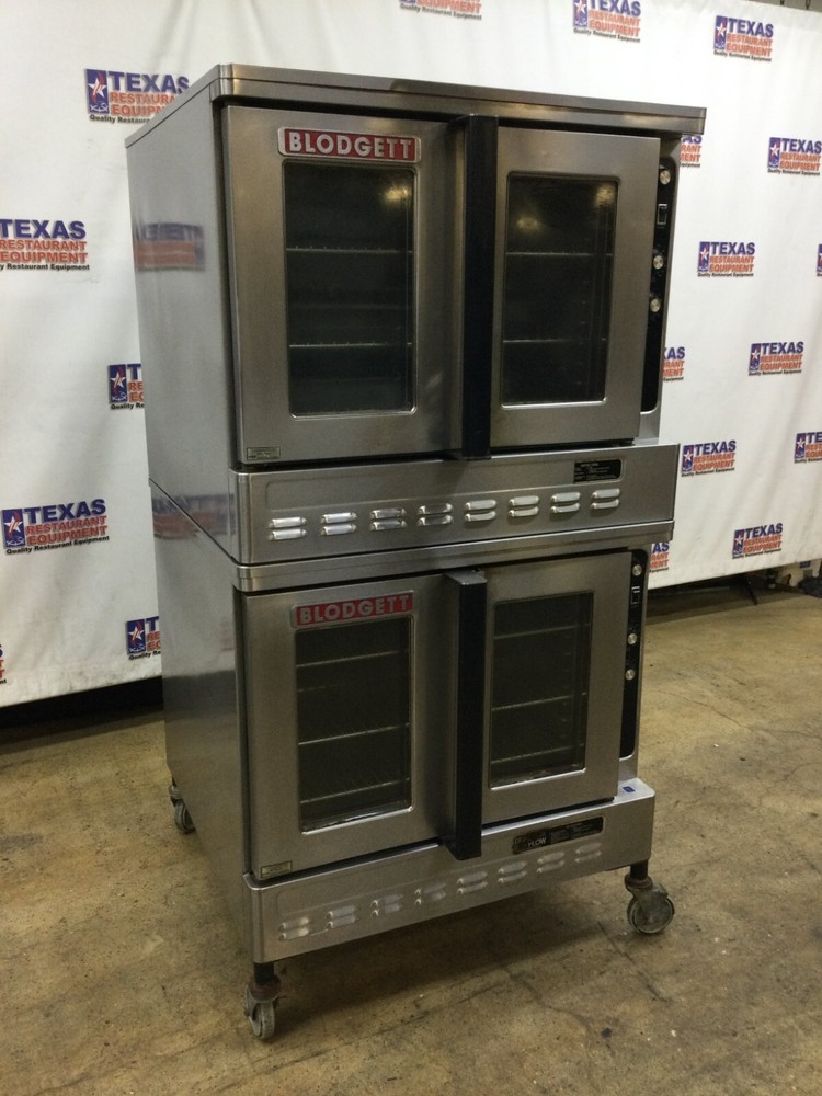 Blodgett DFG-100-3-S Gas Double Stack Convection Oven on Casters