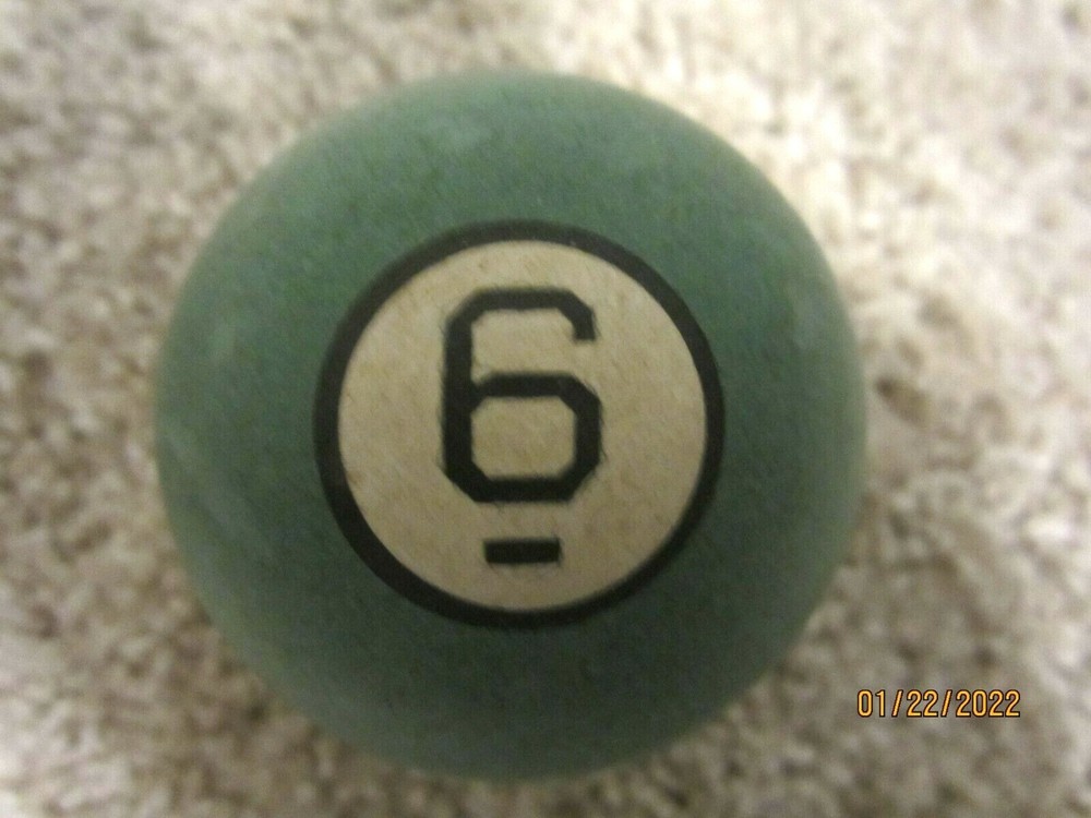 Antique BRUNSWICK #6 Billiard Pool Ball