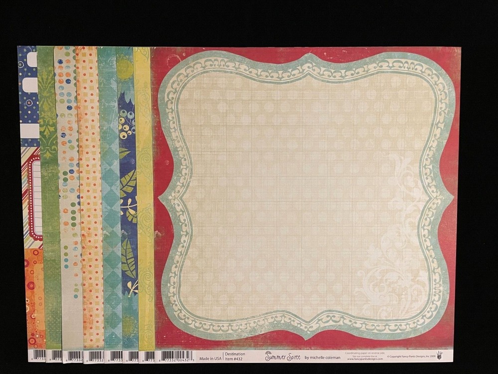 FANCY PANTS "SUMMER SOIREE" 12X12 DS HEAVY PAPERS