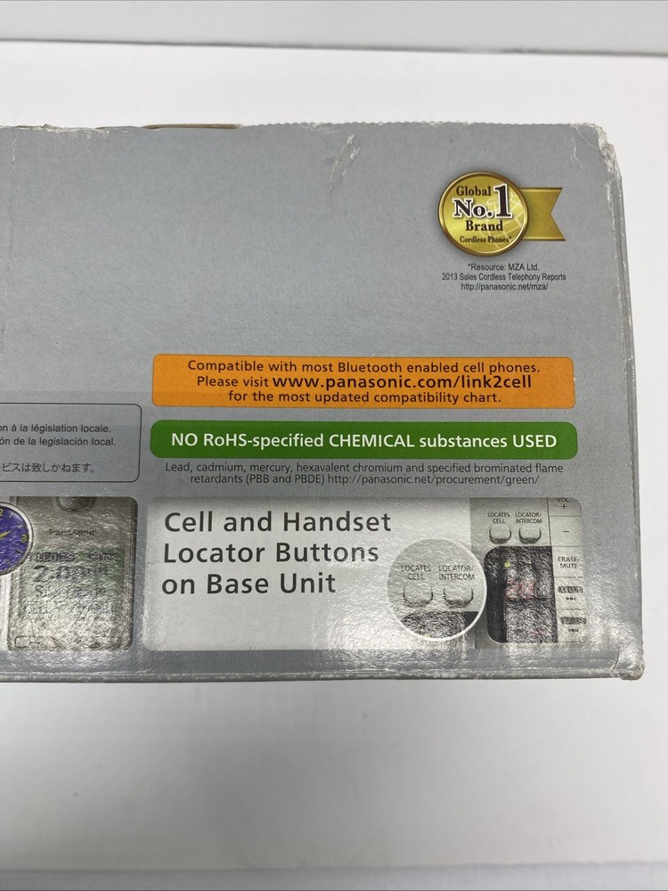 NOB Panasonic KX-TGE274 Link To Cell Bluetooth Convergence Solution Phone System