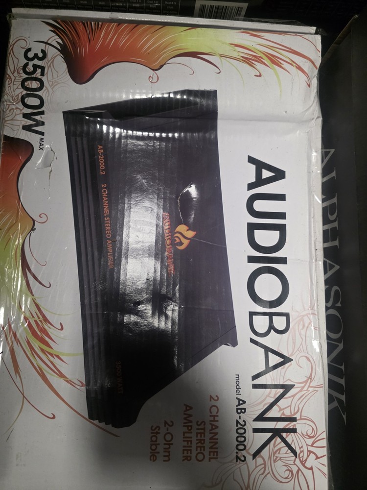Audiobank 2000.2 Class AB Car Audio Amplifier 2 Channel Amp