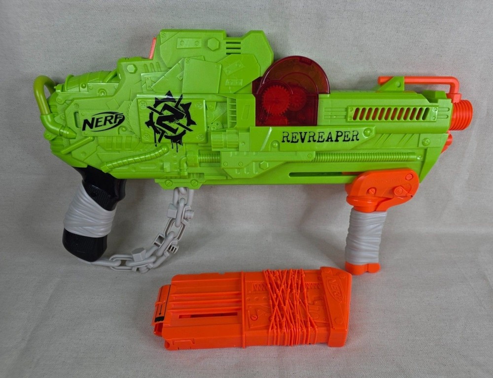 Nerf Zombie Strike RevReaper Blaster – Tested, No Darts - 2018 Release