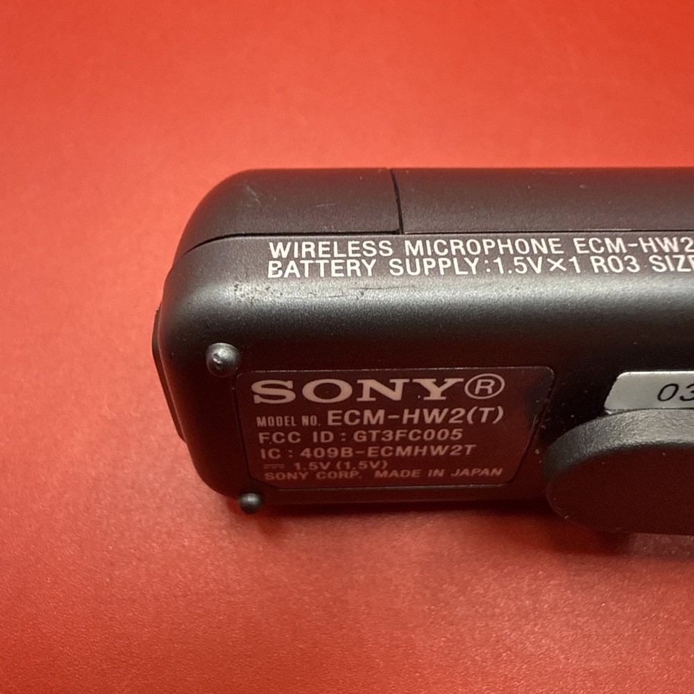 Sony Bluetooth Wireless Microphone - Transmitter Only (ECM-HW2/T)