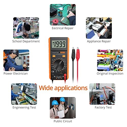 LCR Meter - Capacitance Resistance Inductance Digital LCR Multimeter Yellow