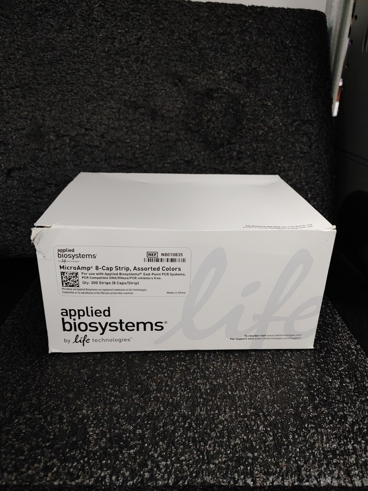 APPLIED BIOSYSTEMS N8010835 MicroAmp 8 Cap Strip Assorted Colors